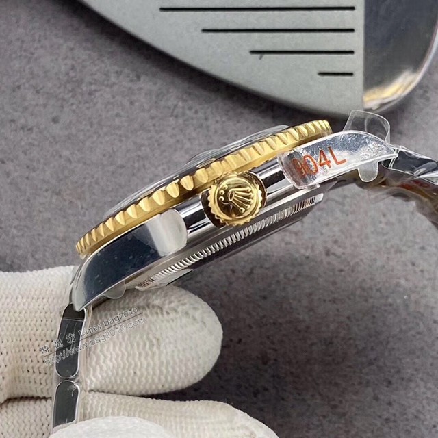 勞力士複刻手錶 Rolex男士腕表 間金黑陶瓷圈男式手錶 GMTMASTER格林尼治型環球腕表 126710BLRO-0001  gjs2189